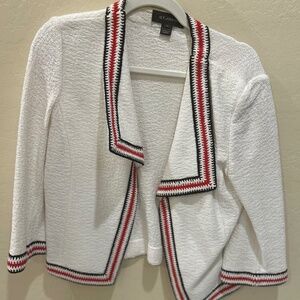 St John White Blazer - Sz 8